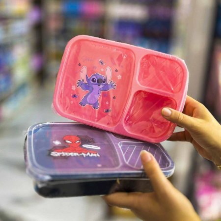 علبة اكل ستيتش  وسبايدرمان